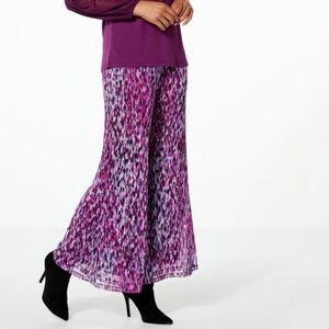 Anthony Original Double Mesh Knit Pull-On Wide Leg Pant Elastic Waist Lined MP